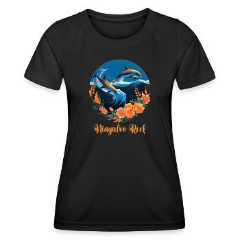 Ningaloo Reef - Frauen Funktions-T-Shirt - Schwarz - Vorne - AI Model Female 172 light (172cm)