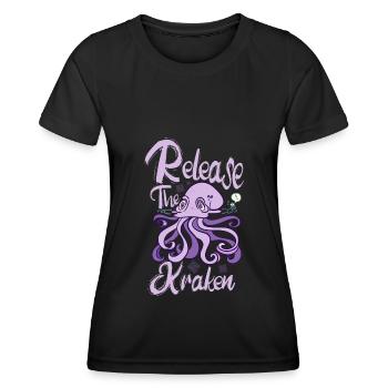 Cthulhu - Frauen Funktions-T-Shirt - Schwarz - Vorne - AI Model Female 172 light (172cm)