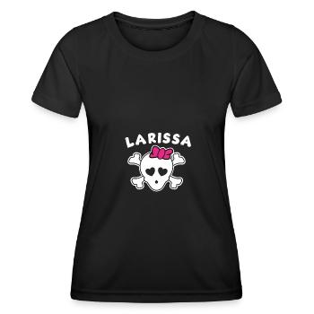 Pirate Larissa Design pour les filles et les femmes - T-shirt sport Femme - noir - Devant - AI Model Female 172 light (172cm)