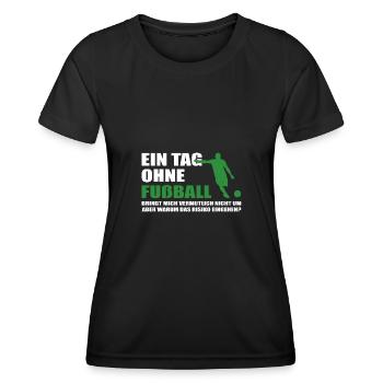 Fußballspieler Geschenk Fußball Fan Fußballer - Frauen Funktions-T-Shirt - Schwarz - Vorne - AI Model Female 172 light (172cm)