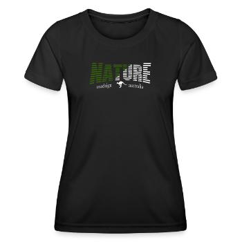 NATURE roadsign australia - Frauen Funktions-T-Shirt - Schwarz - Vorne - AI Model Female 172 light (172cm)