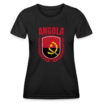 Angola - T-shirt sport Femme - noir - Devant - AI Model Female 172 light (172cm)