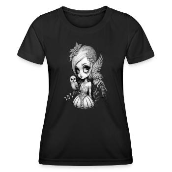 Gothique Manga Engel Darkness Anime Dark Angel - T-shirt sport Femme - noir - Devant - AI Model Female 172 light (172cm)