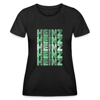 Geschenk für Heinz - Frauen Funktions-T-Shirt - Schwarz - Vorne - AI Model Female 172 light (172cm)