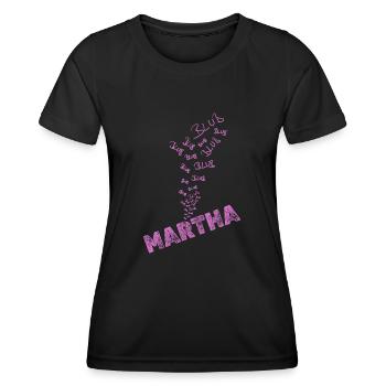 Wasser Martha - Frauen Funktions-T-Shirt - Schwarz - Vorne - AI Model Female 172 light (172cm)
