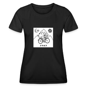 Albert Hofmann LSD 1943 Black & White - Women's Functional T-Shirt - black - Front - AI Model Female 172 light (172cm)