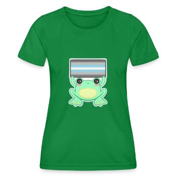 Froggy Demi boy - Women's Functional T-Shirt - kelly green - Front - AI Model Female 172 dark (172cm)