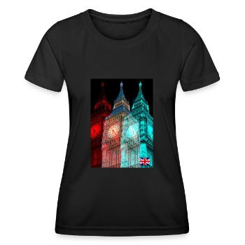 London - Women's Functional T-Shirt - black - Front - AI Model Female 172 light (172cm)