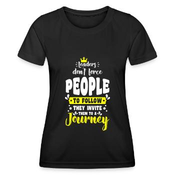 Chef Job Vorgesetzter Angestellter - Frauen Funktions-T-Shirt - Schwarz - Vorne - AI Model Female 172 light (172cm)