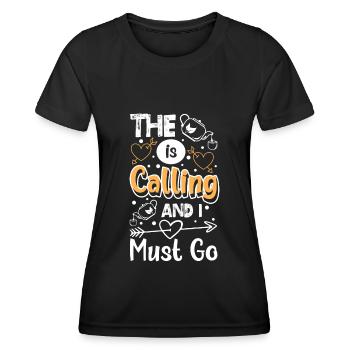 Tea Drinker Tea Bags Green Tea Chamomile Tea - Women's Functional T-Shirt - black - Front - AI Model Female 172 light (172cm)