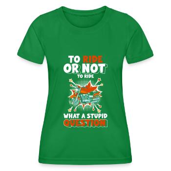 Retro Style Illustration - Frauen Funktions-T-Shirt - Kelly Green - Vorne - AI Model Female 172 dark (172cm)