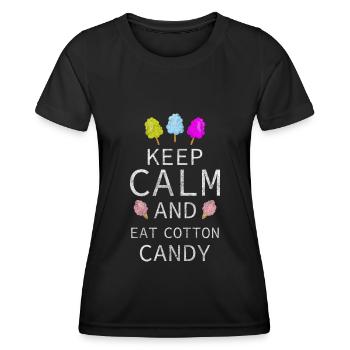 Dessert sucreries - T-shirt sport Femme - noir - Devant - AI Model Female 172 light (172cm)