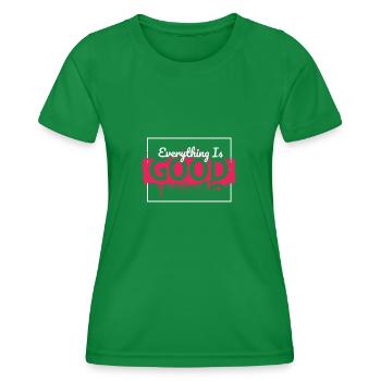 tout est bon - T-shirt sport Femme - vert - Devant - AI Model Female 172 dark (172cm)