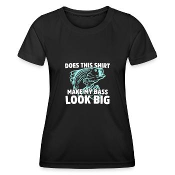 Fisherman Funny Fishing Fly Fishing Fish - Women's Functional T-Shirt - black - Front - AI Model Female 172 light (172cm)