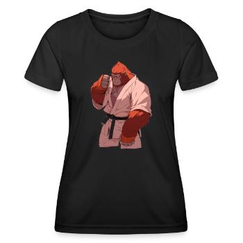 Judo Orangutan - Women's Functional T-Shirt - black - Front - AI Model Female 172 light (172cm)