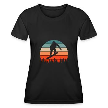 Snowboarding Geschenkidee für Snowboarder Snowboar - Frauen Funktions-T-Shirt - Schwarz - Vorne - AI Model Female 172 light (172cm)