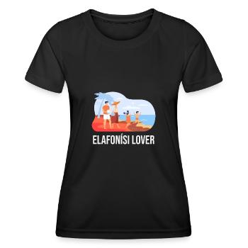 Elafonisi Lover - Women's Functional T-Shirt - black - Front - AI Model Female 172 light (172cm)