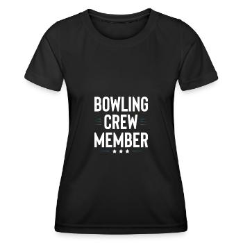 Équipe de quilles - T-shirt sport Femme - noir - Devant - AI Model Female 172 light (172cm)