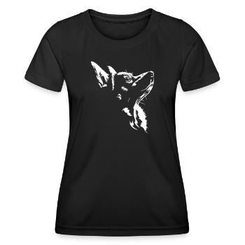 Corgi Dog Dog Welsh Corgi Pembroke Wilsigns - Women's Functional T-Shirt - black - Front - AI Model Female 172 light (172cm)