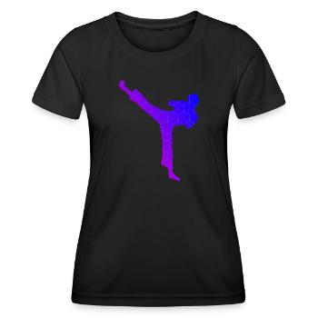 Kickboxing Kickboxing Hommes Kickboxing - T-shirt sport Femme - noir - Devant - AI Model Female 172 light (172cm)