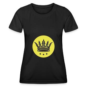 Krone - Frauen Funktions-T-Shirt - Schwarz - Vorne - AI Model Female 172 light (172cm)
