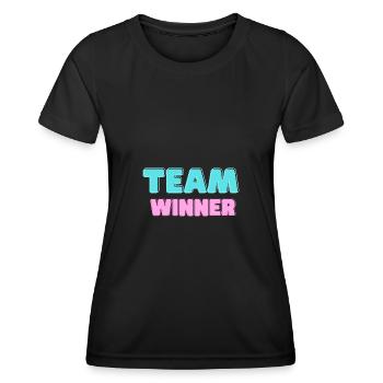 Team Winner Winner Daughter Sport Football Sport - Women's Functional T-Shirt - black - Front - AI Model Female 172 light (172cm)
