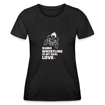I love sumo wrestling - Women's Functional T-Shirt - black - Front - AI Model Female 172 light (172cm)