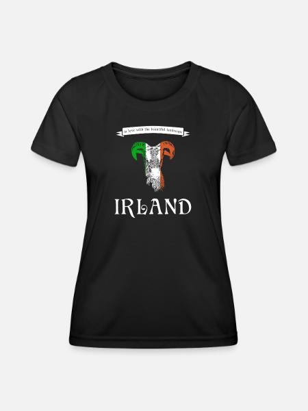Ireland Irland irisch - Funktionsshirt til damer - sort