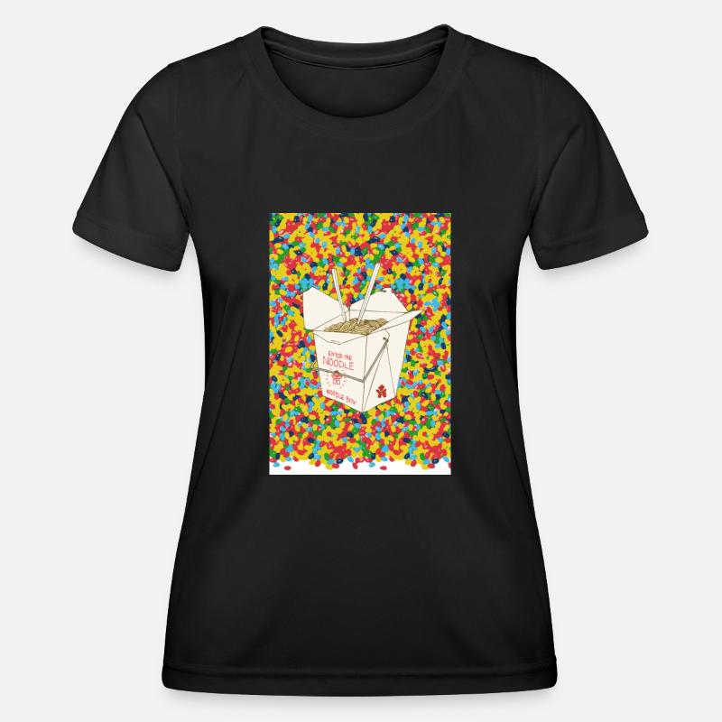 noodle box - Women's Functional T-Shirt - black