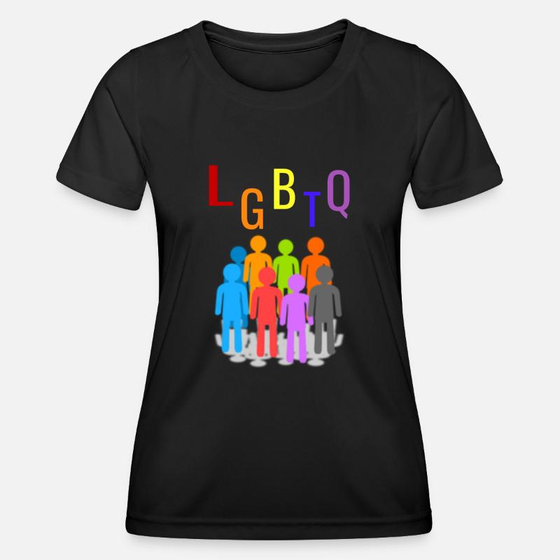LGBTQ - Women's Functional T-Shirt - black