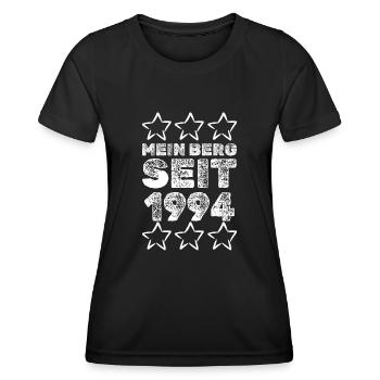 Jahr 1994 - Frauen Funktions-T-Shirt - Schwarz - Vorne - AI Model Female 172 light (172cm)