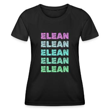 Geschenk für Elean - Frauen Funktions-T-Shirt - Schwarz - Vorne - AI Model Female 172 light (172cm)