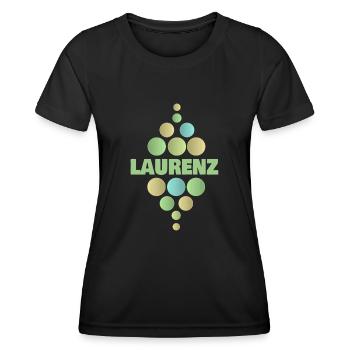 Laurenz as a given name - Women's Functional T-Shirt - black - Front - AI Model Female 172 light (172cm)