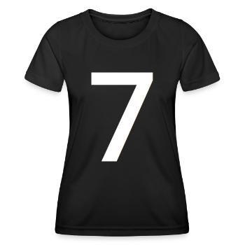 Vintage Sieben - Frauen Funktions-T-Shirt - Schwarz - Vorne - AI Model Female 172 light (172cm)