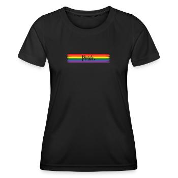 Pride Rainbow LGBTQ Design - Women's Functional T-Shirt - black - Front - AI Model Female 172 light (172cm)