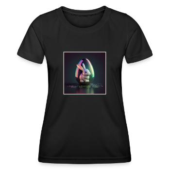 Easter 80s Style - Easter Punk - Women's Functional T-Shirt - black - Front - AI Model Female 172 light (172cm)