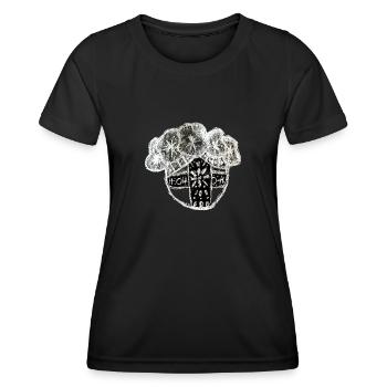 Ukrainische Puppe Talisman. Motanka.Folklore UA. - Frauen Funktions-T-Shirt - Schwarz - Vorne - AI Model Female 172 light (172cm)