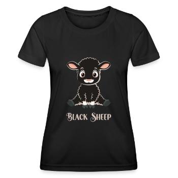 Black Sheep - Women's Functional T-Shirt - black - Front - AI Model Female 172 light (172cm)