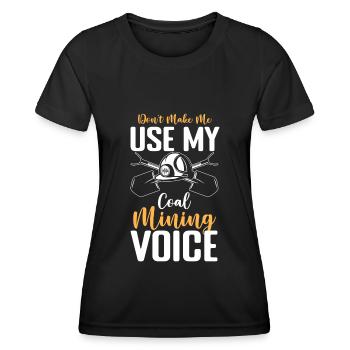 Kohle Männer Minenarbeiter Schätze - Frauen Funktions-T-Shirt - Schwarz - Vorne - AI Model Female 172 light (172cm)