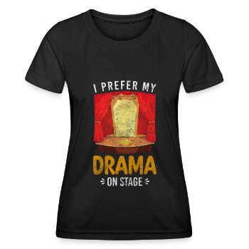 Schauspieler Regie Musical Kulisse - Frauen Funktions-T-Shirt - Schwarz - Vorne - AI Model Female 172 light (172cm)