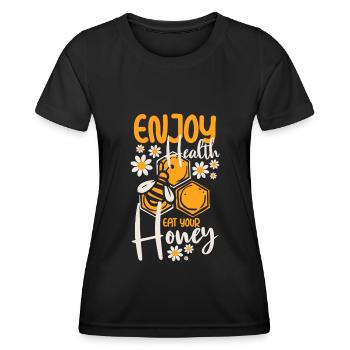 Honey Beekeeping Species Protection - Women's Functional T-Shirt - black - Front - AI Model Female 172 light (172cm)
