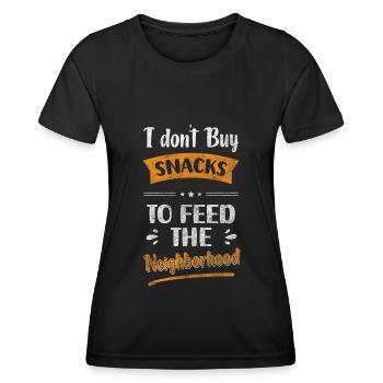 Nachbar Bester Nachbar Dorf Wohnung - Frauen Funktions-T-Shirt - Schwarz - Vorne - AI Model Female 172 light (172cm)