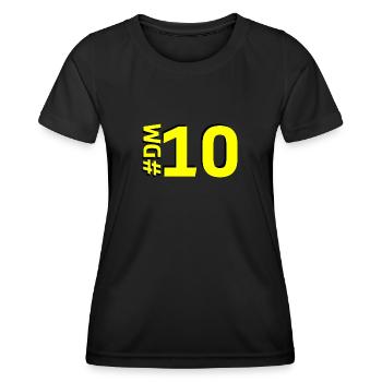 DM10-KARTON - Frauen Funktions-T-Shirt - Schwarz - Vorne - AI Model Female 172 light (172cm)