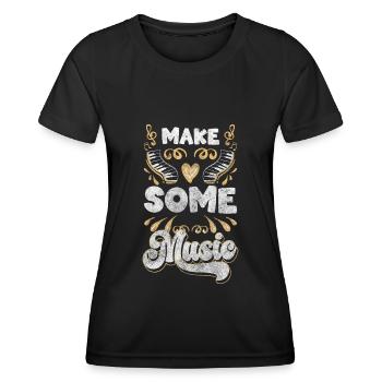 Fan de concert de musique - T-shirt sport Femme - noir - Devant - AI Model Female 172 light (172cm)