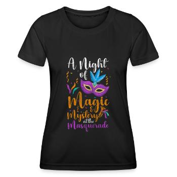 Protection des étrangers de fête - T-shirt sport Femme - noir - Devant - AI Model Female 172 light (172cm)