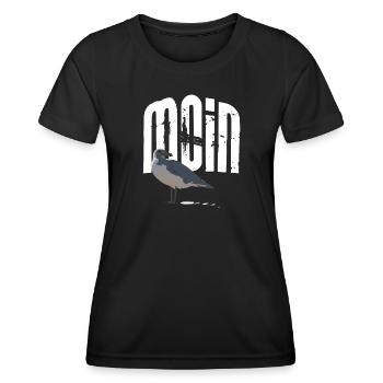 MOIN Schiss - Frauen Funktions-T-Shirt - Schwarz - Vorne - AI Model Female 172 light (172cm)
