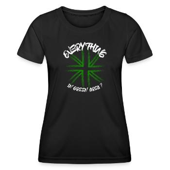 Tout dans l’espace vert - T-shirt sport Femme - noir - Devant - AI Model Female 172 light (172cm)