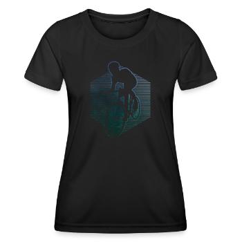 Vélo de route pour hommes Vélo de route pour femmes Vélo de route - T-shirt sport Femme - noir - Devant - AI Model Female 172 light (172cm)