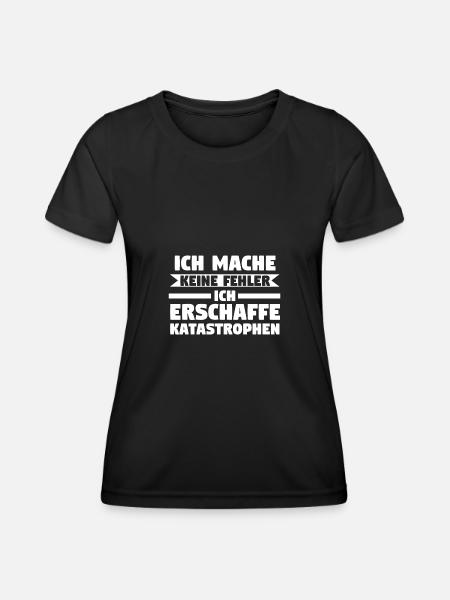 Sarkasmus Spruch Ironie Geschenk - Frauen Funktions-T-Shirt - Schwarz