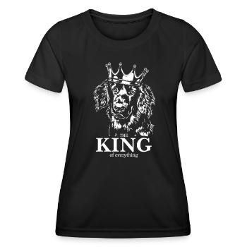 Hovawart Roi de tout Dog Wilsigns - T-shirt sport Femme - noir - Devant - AI Model Female 172 light (172cm)